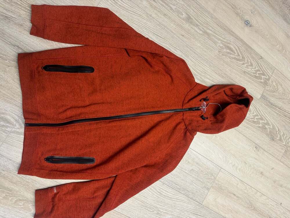 American Eagle Active Flex Full-Zip Hoodie Red Heathered